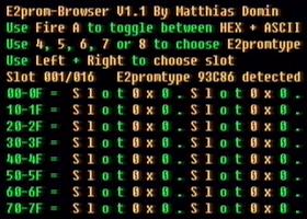 Startbildschirm von E2prom-Browser V1.1