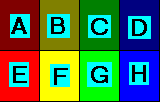 The 8 tiles used in the demo